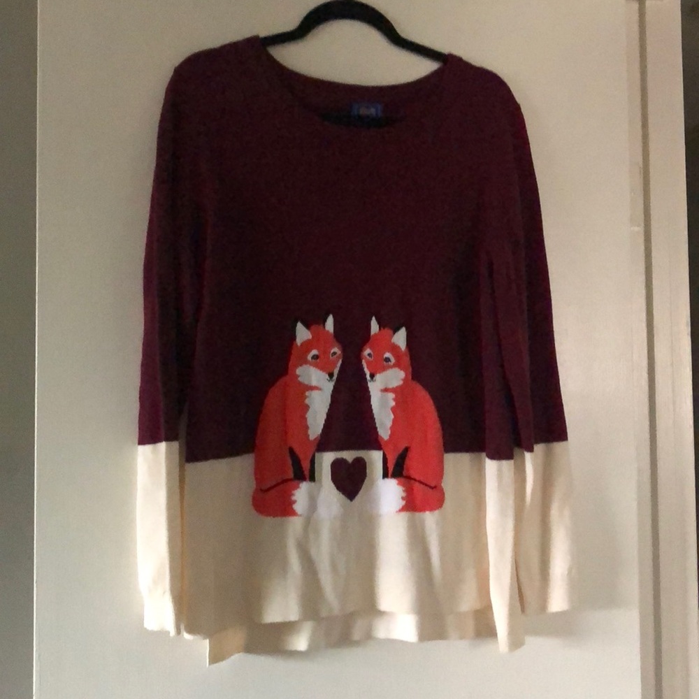 Fox maroon sweater